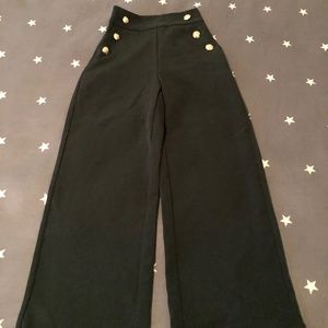 Wide leg high waist pant
